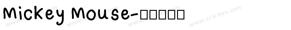 Mickey Mouse字体转换